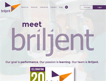 Tablet Screenshot of briljent.com